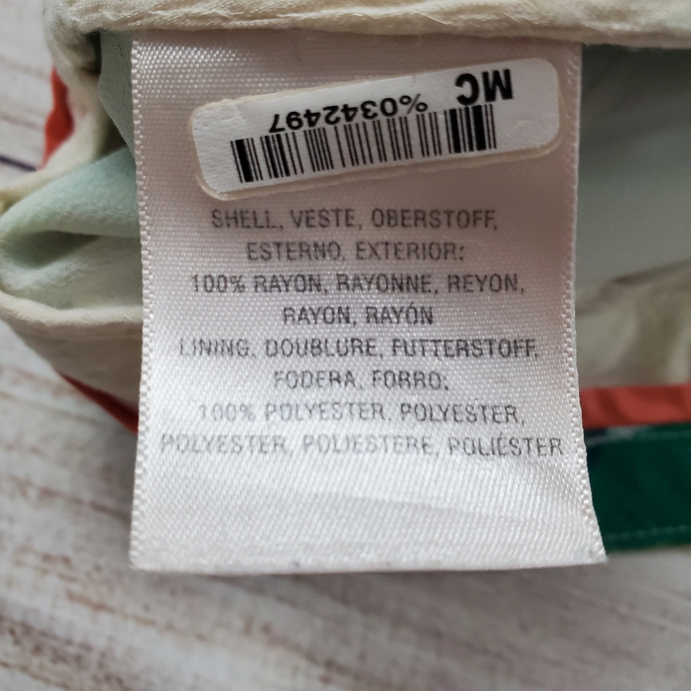 Anthropologie Elevenses tropical print wrap style skort - Picture 6 of 7